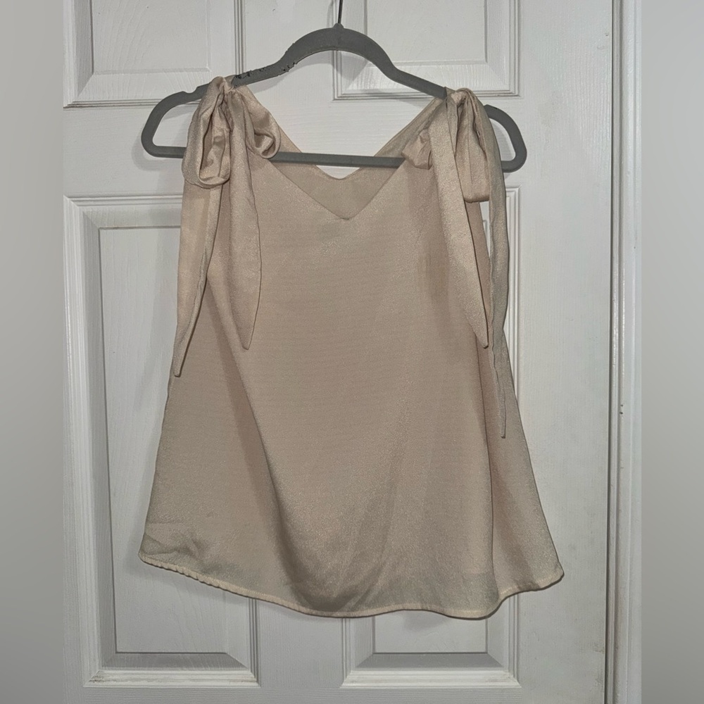 Judith March Cream Camisole with Tie Straps